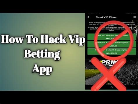 How to Hack Vip Betting Apps for free .
